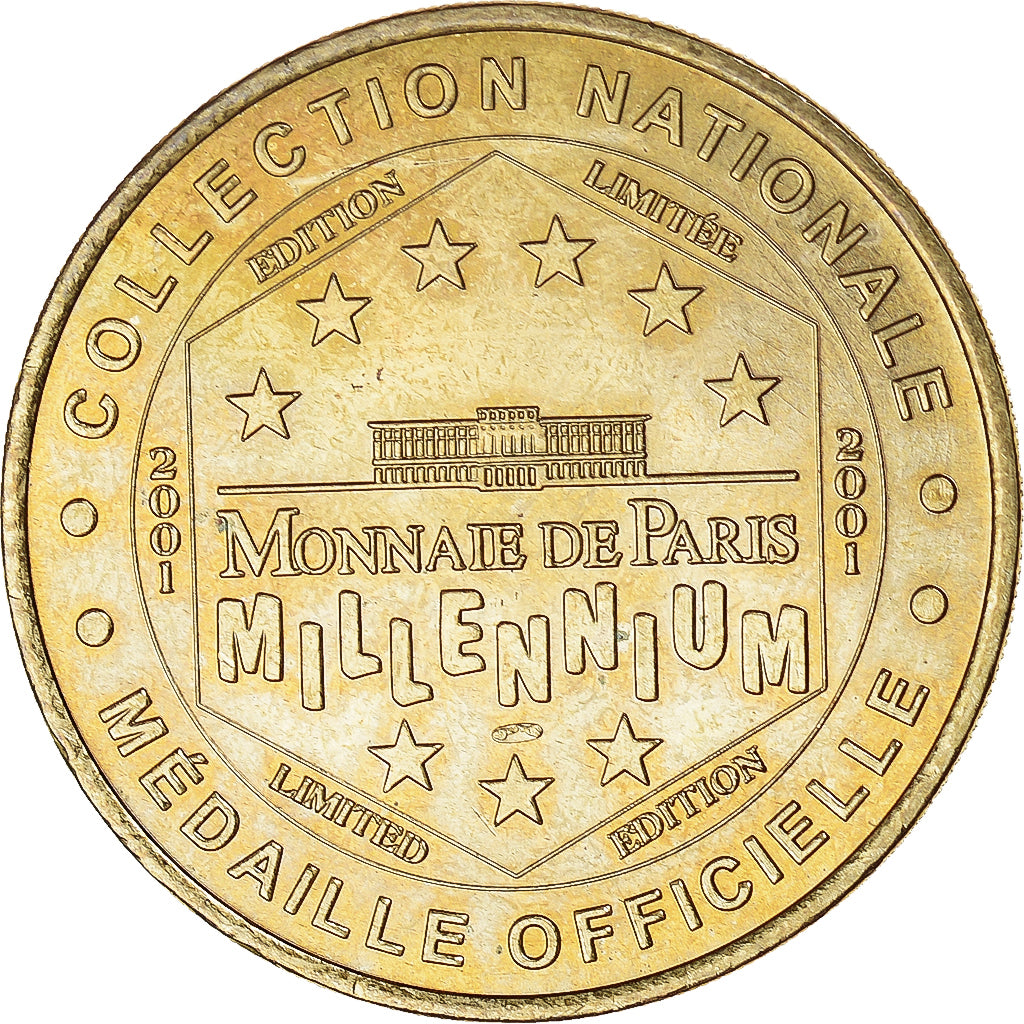 France, Token, Touristic token, 28/ Cathédrale de Chartres, 2001, Monnaie de