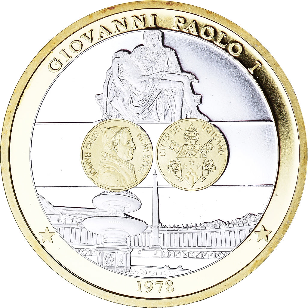 Vaticano, medalha, Jean Paul Ier, Crenças e religiões, 2009, MS(63), Prata
