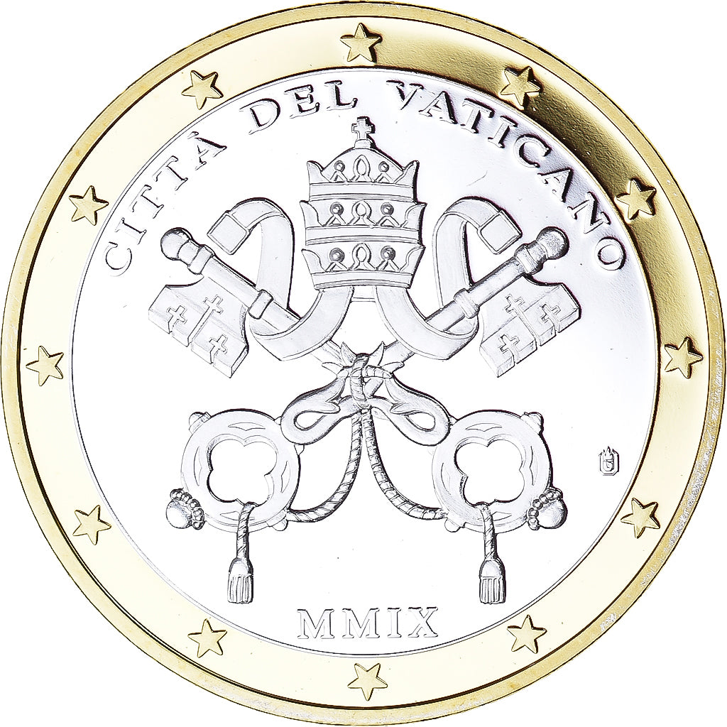 Vaticano, medalha, Jean Paul Ier, Crenças e religiões, 2009, MS(63), Prata