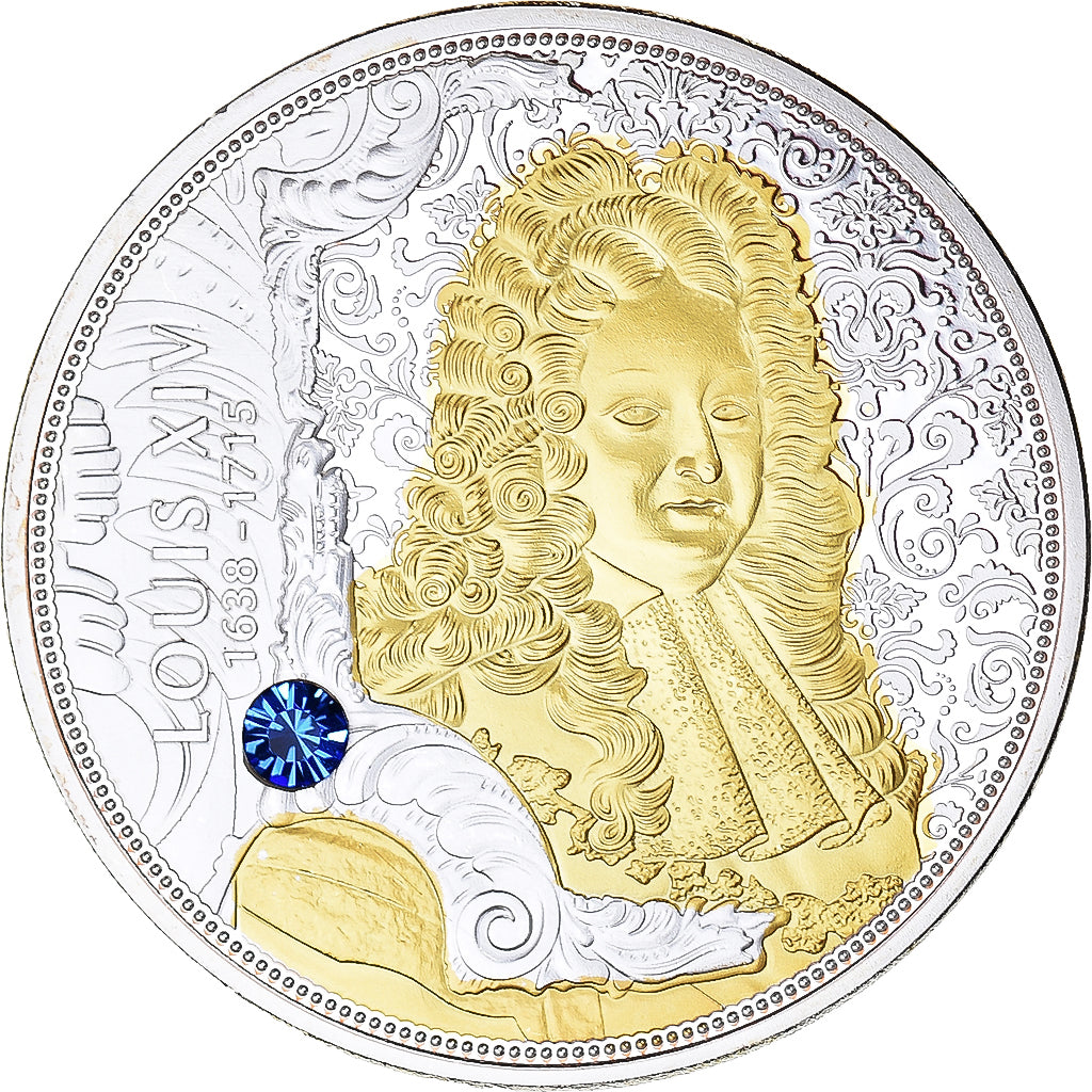 Francia, medalla, Les rois de France célèbres, Louis XIV 1638-1715, History