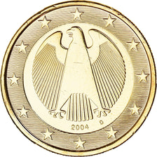 GERMANY - FEDERAL REPUBLIC, 1 Euro, 2004, Munich, MS(63), Gold plated