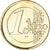 França, 1 Euro, 2001, Pessac, MS(63), Banhado a Ouro