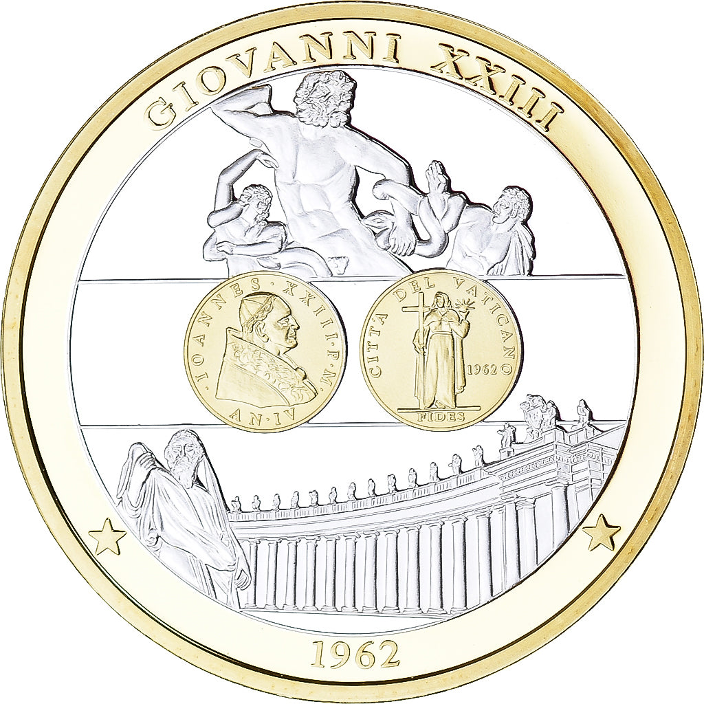 Vaticano, medalha, GIOVANNI XXIII 1962, Crenças e religiões, 2009, MS(63)