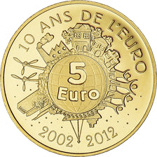 France, Semeuse, 5 Euro, 2012, Paris, MS(63), Gold, KM:1890