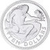 Moneta, Barbados, Neptune, 10 Dollars, 1975, Franklin Mint, Proof, FDC, Argento