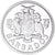 Moeda, Barbados, Neptune, 10 Dollars, 1975, Franklin Mint, Proof, MS(65-70)