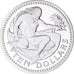 Moneta, Barbados, Neptune, 10 Dollars, 1975, Franklin Mint, Proof, MS(65-70)