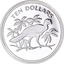 Coin, Belize, 10 Dollars, 1974, Franklin Mint, Proof, MS(65-70), Silver, KM:45a