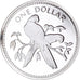 Moneda, Belice, Dollar, 1974, Franklin Mint, FDC, Plata, KM:43a