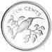 Münze, Belize, 10 Cents, 1974, Franklin Mint, STGL, Silber, KM:40a