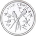 Coin, Belize, 5 Cents, 1974, Franklin Mint, MS(65-70), Silver, KM:39a
