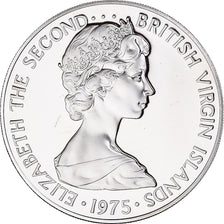 Monnaie, Îles Vierges britanniques, Elizabeth II, 50 Cents, 1975, Franklin