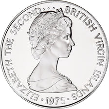Coin, BRITISH VIRGIN ISLANDS, Elizabeth II, 25 Cents, 1975, Franklin Mint