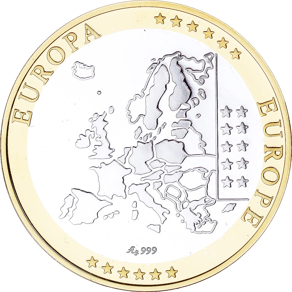 Monaco, Médaille, L'Europe, Monaco, FDC, Argent