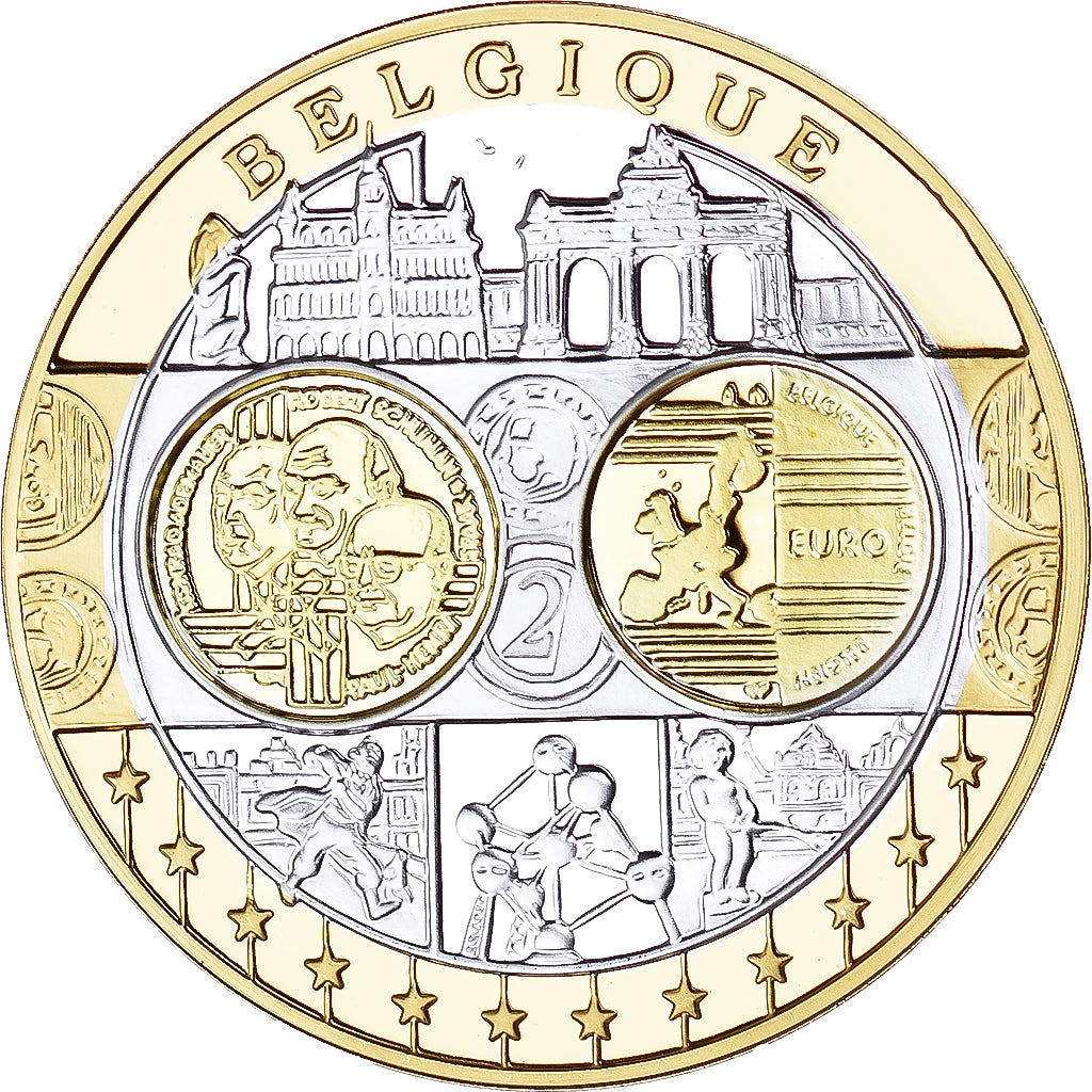 Belgium, Medal, L'Europe, Belgique, MS(65-70), Silver