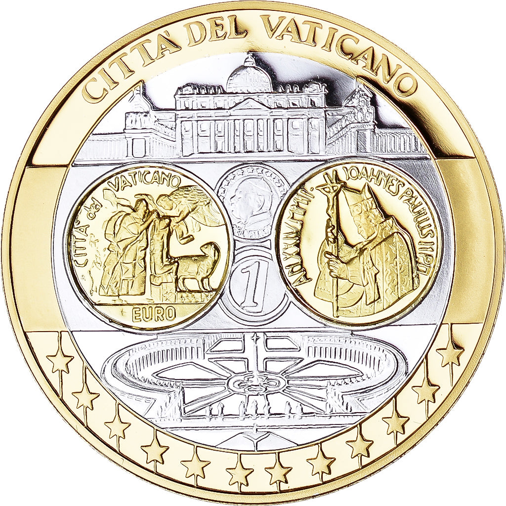 Vaticano, medaglia, L'Europe, Vatican, FDC, Argento