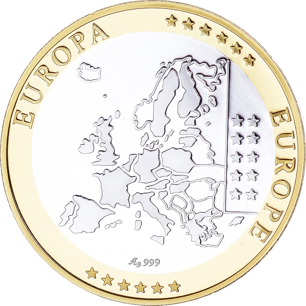 Vaticano, medaglia, L'Europe, Vatican, FDC, Argento