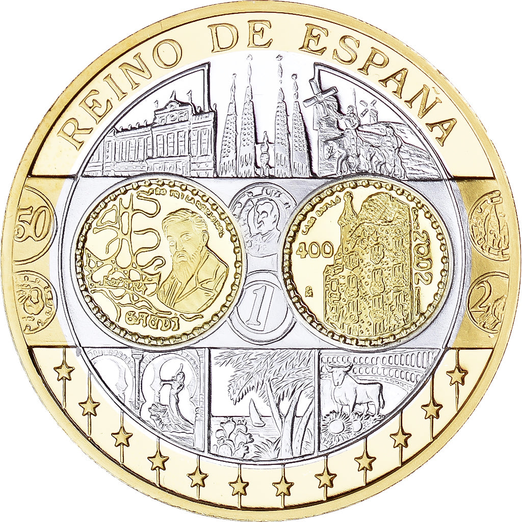 Spagna, medaglia, L'Europe, Espagne, FDC, Argento