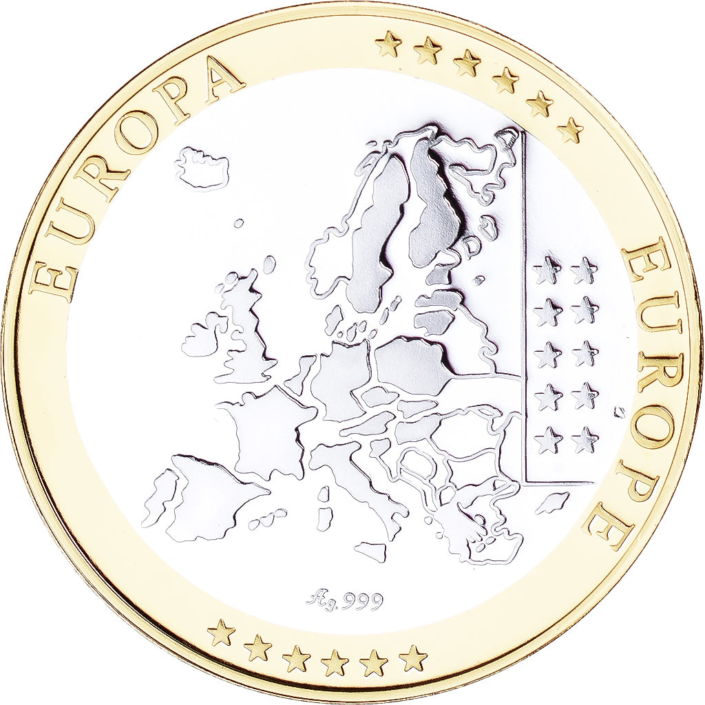 Spagna, medaglia, L'Europe, Espagne, FDC, Argento