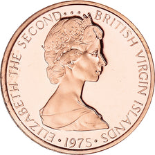 Monnaie, Îles Vierges britanniques, Elizabeth II, Cent, 1975, Franklin Mint
