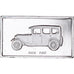 Francia, medalla, Célèbres Automobiles du Monde, FIAT 1928, SC, Plata
