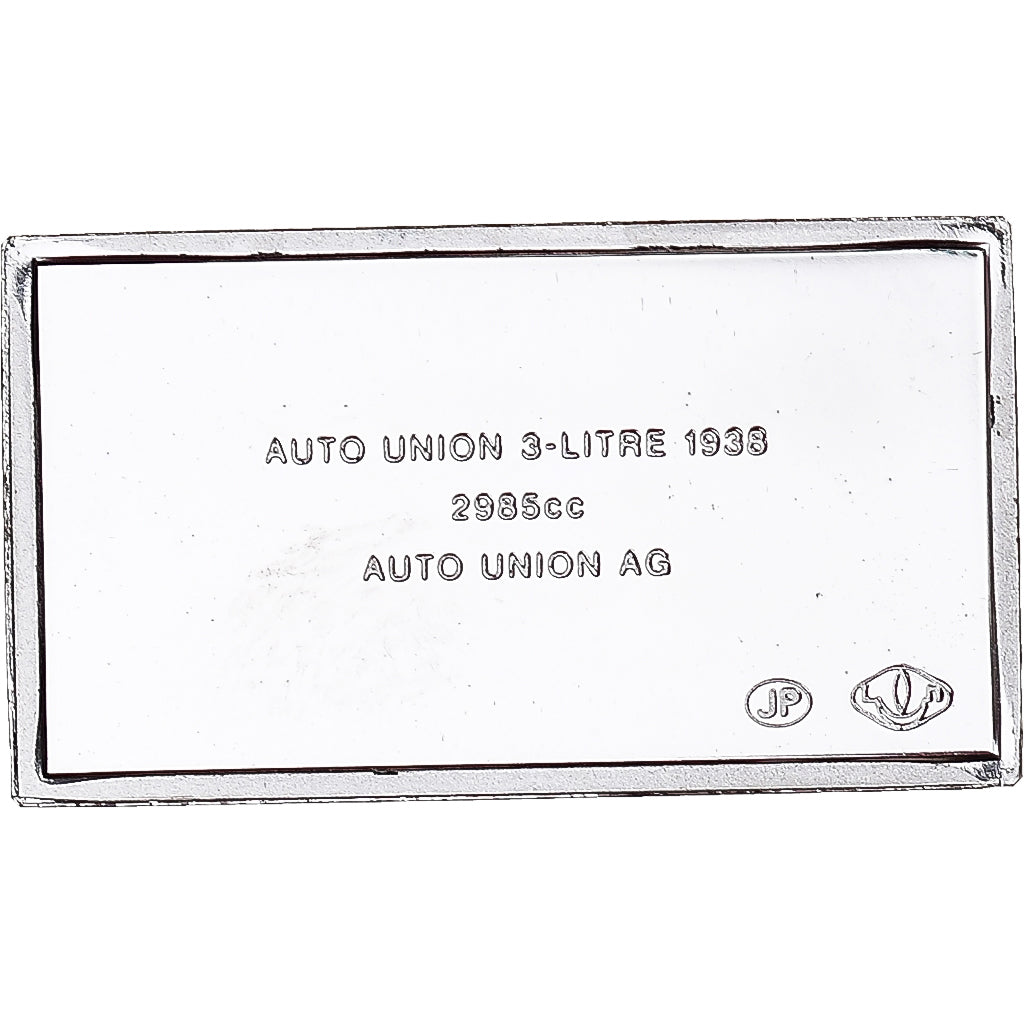 France, Medal, Célèbres Automobiles du Monde, AUTO UNION 1938, MS(63), Silver