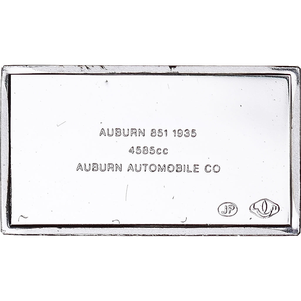 Francia, medalla, Célèbres Automobiles du Monde, AUBURN 1935, SC, Plata