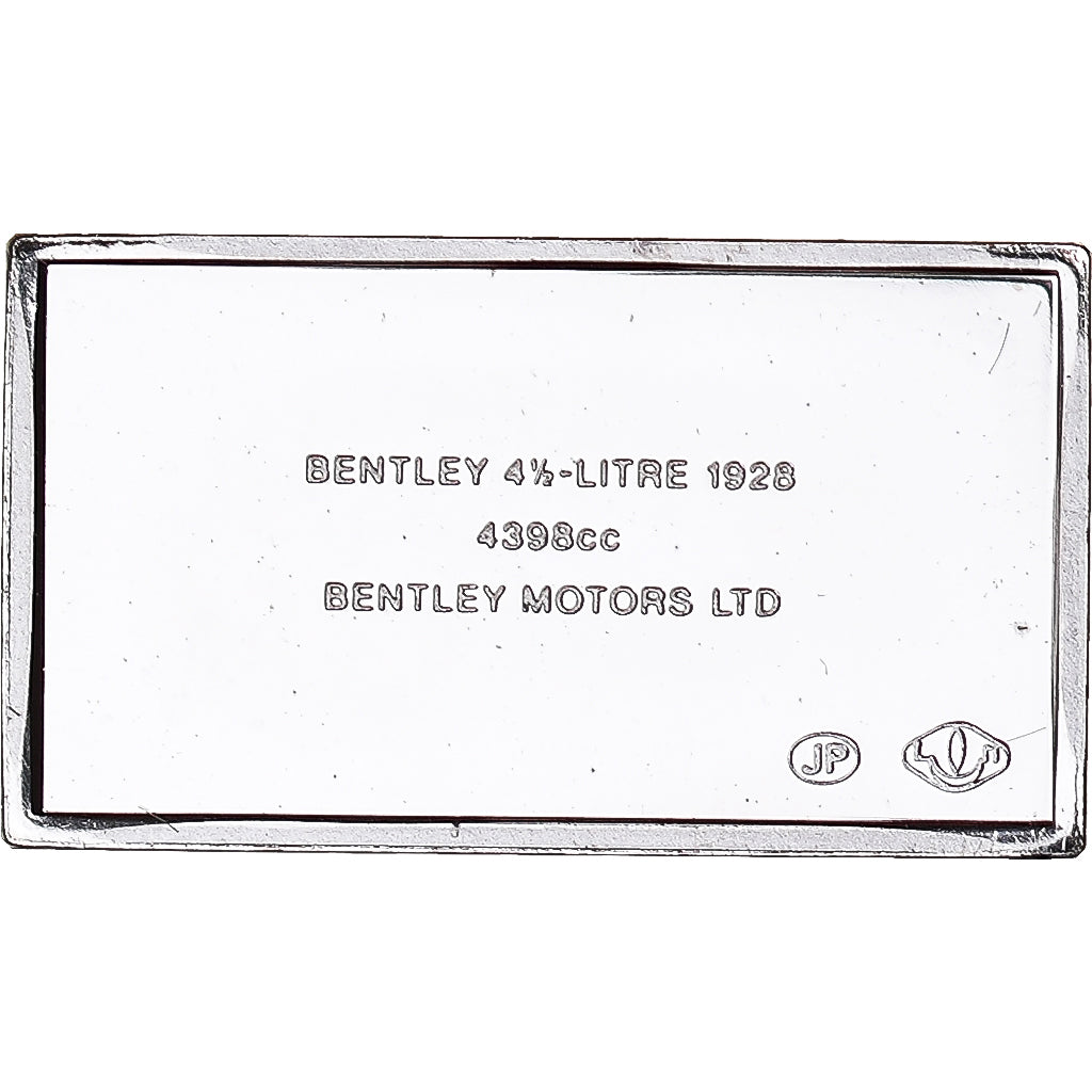 Francia, medalla, Célèbres Automobiles du Monde, BENTLEY 1928, SC, Plata