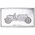 Francia, medalla, Célèbres Automobiles du Monde, ITALIA 1907, SC, Plata