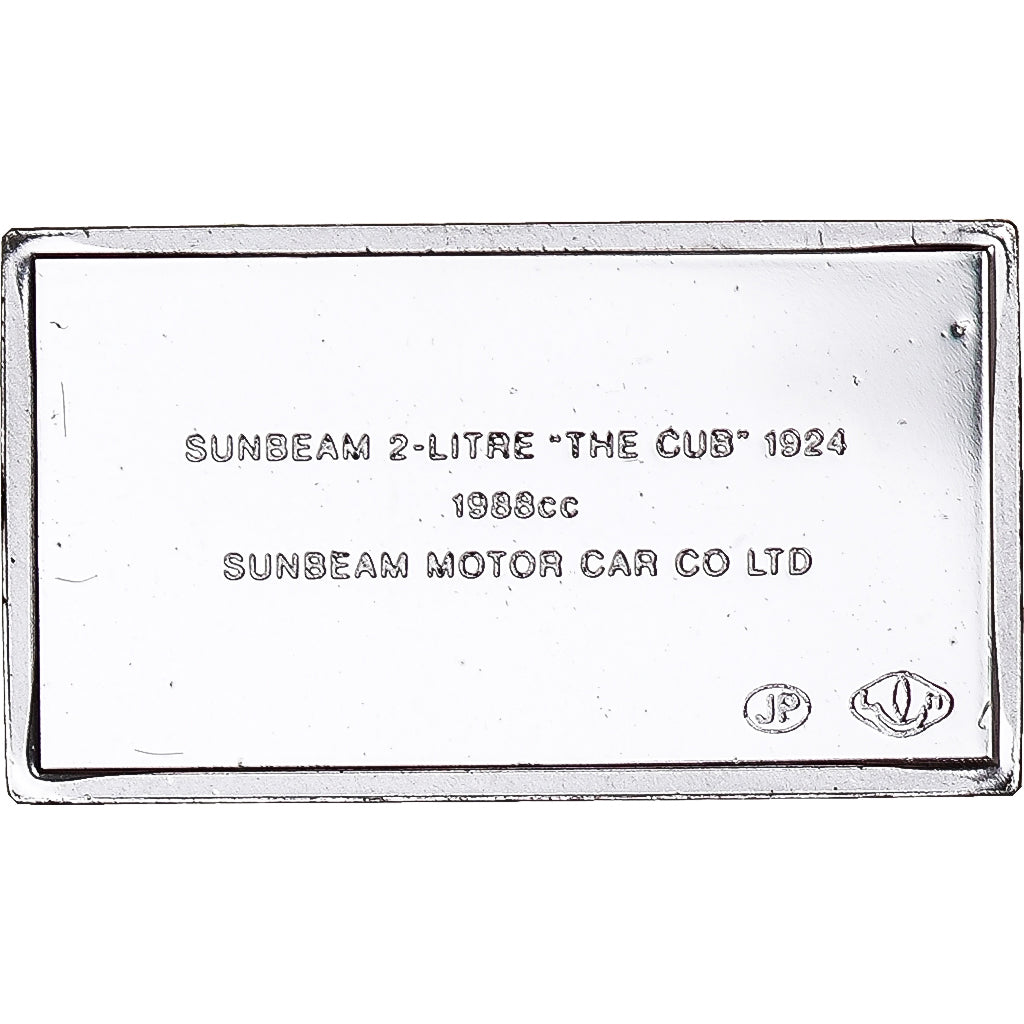 France, Médaille, Célèbres Automobiles du Monde, SUNBEAM 1924, SPL, Argent