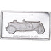 Francia, medalla, Célèbres Automobiles du Monde, HISPANO-SUIZA 1927, SC, Plata