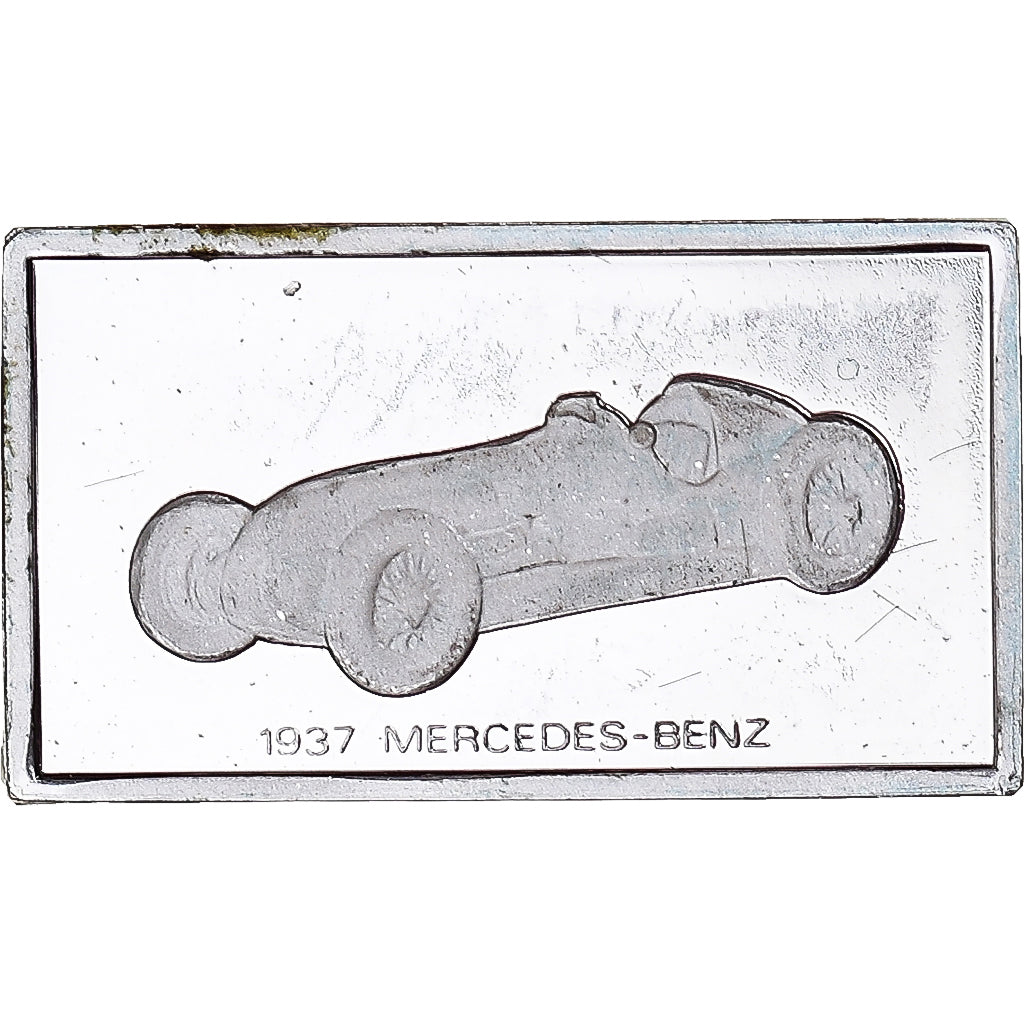 Frankreich, Medaille, Célèbres Automobiles du Monde, MERCEDES-BENZ 1937, UNZ