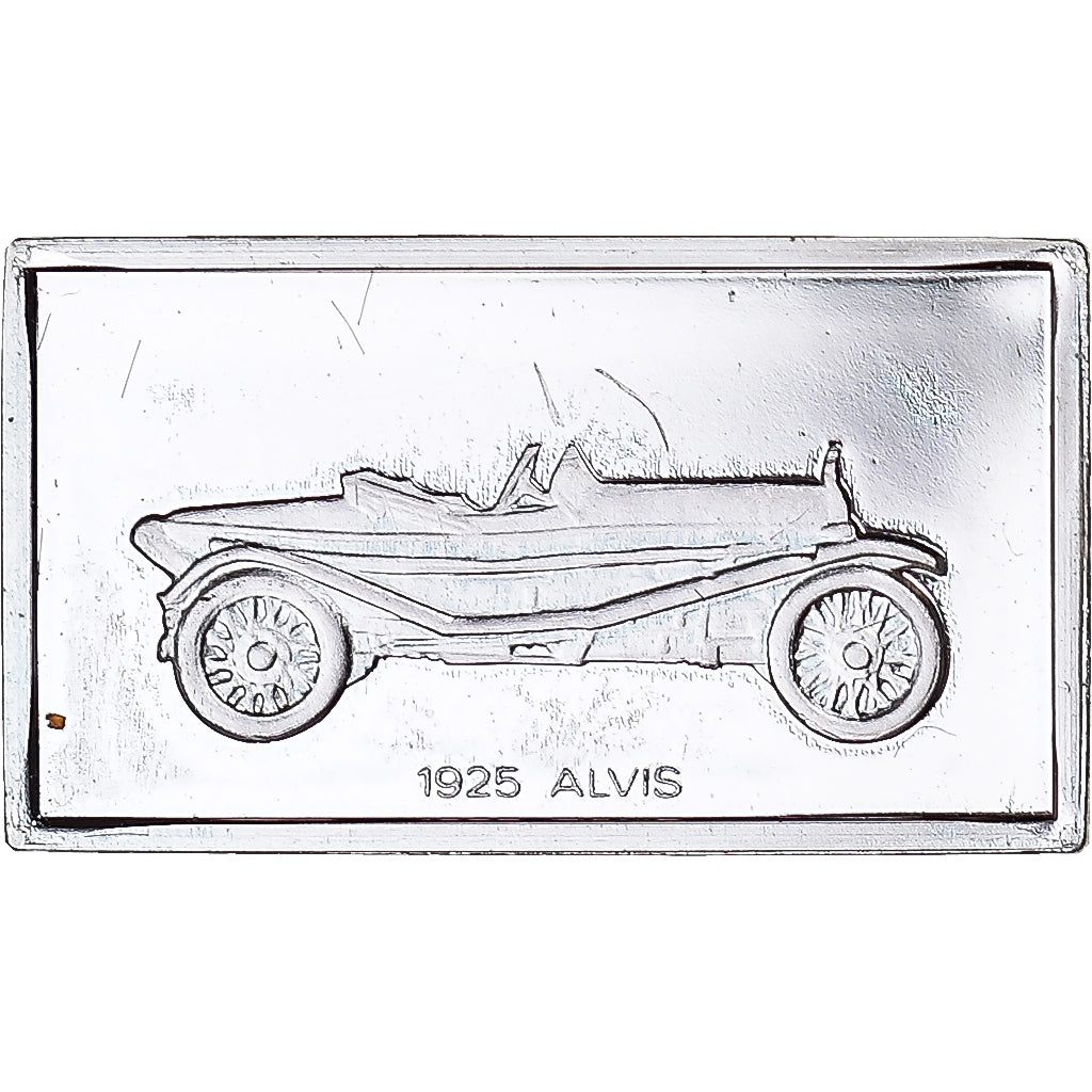 Frankreich, Medaille, Célèbres Automobiles du Monde, ALVIS 1925, UNZ, Silber