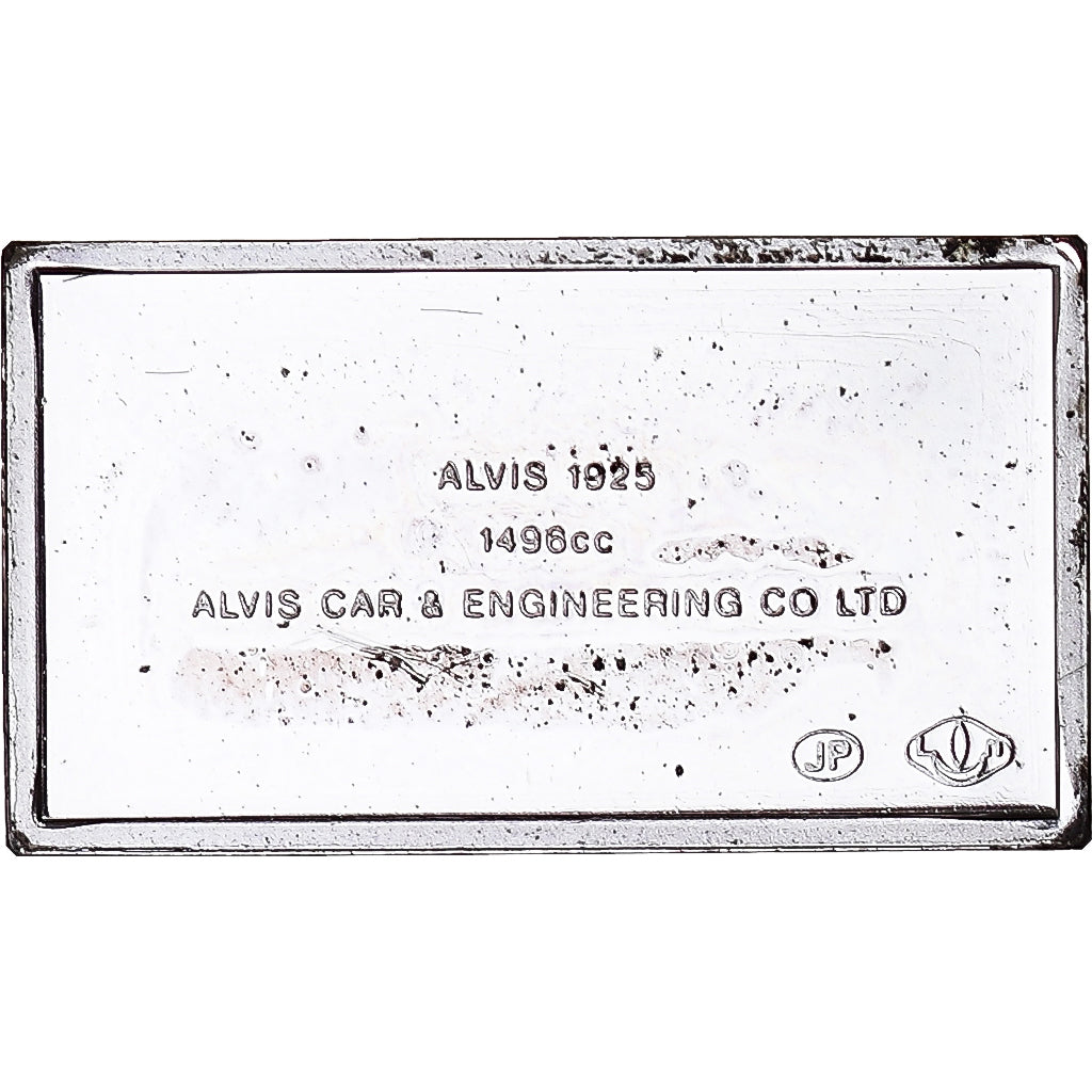 Frankreich, Medaille, Célèbres Automobiles du Monde, ALVIS 1925, UNZ, Silber