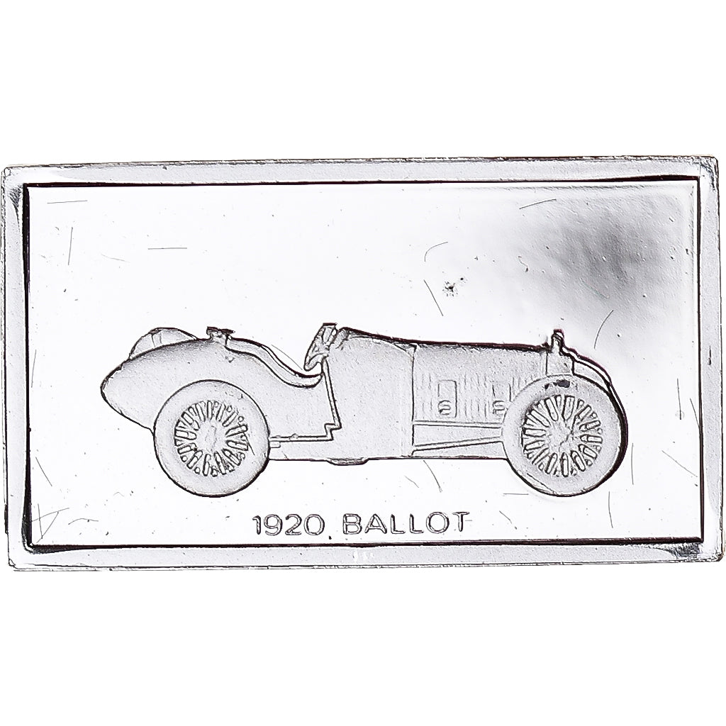 Francia, medaglia, Célèbres Automobiles du Monde, BALLOT 1920, SPL, Argento