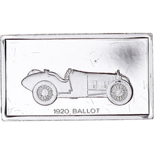 Francia, medaglia, Célèbres Automobiles du Monde, BALLOT 1920, SPL, Argento