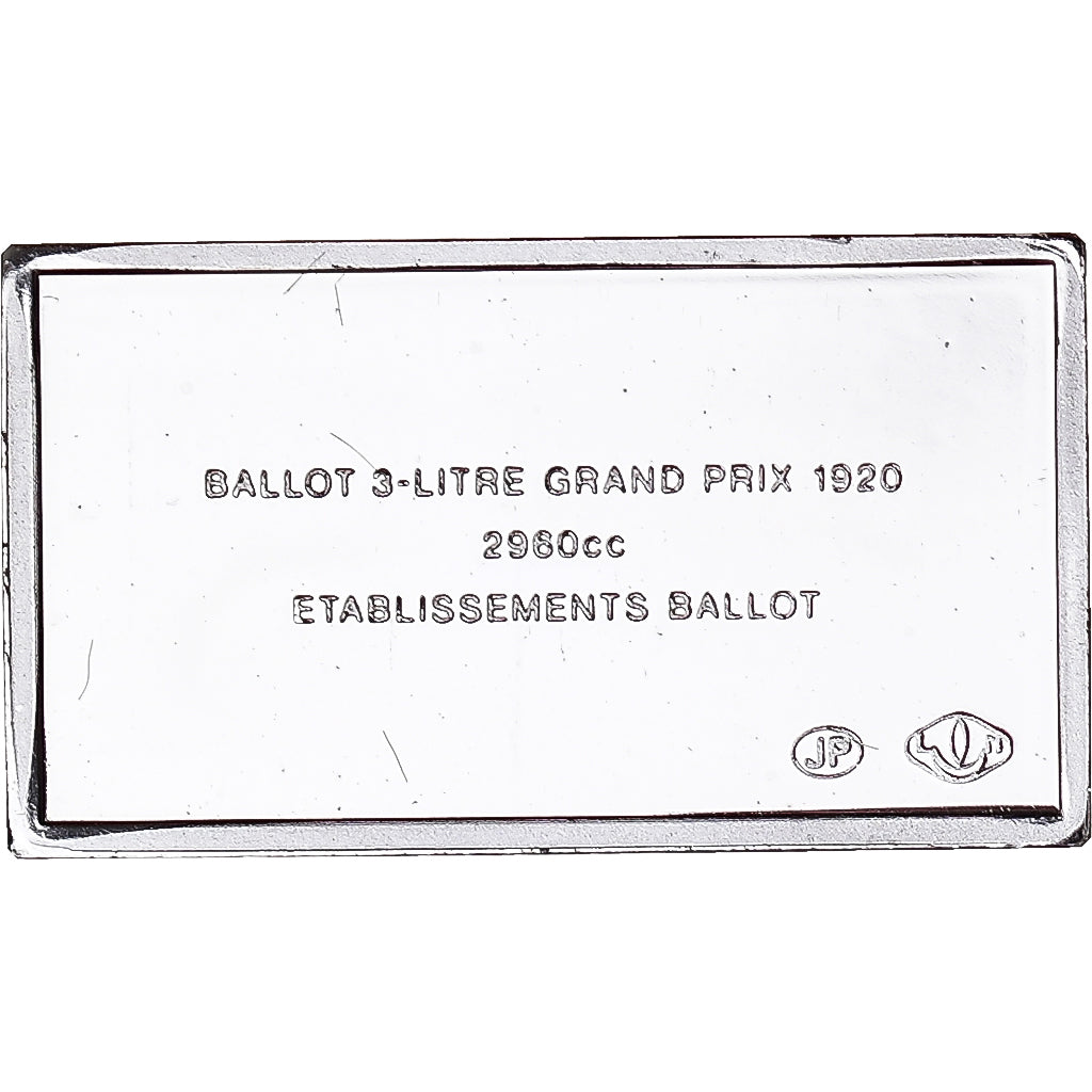 Francia, medaglia, Célèbres Automobiles du Monde, BALLOT 1920, SPL, Argento