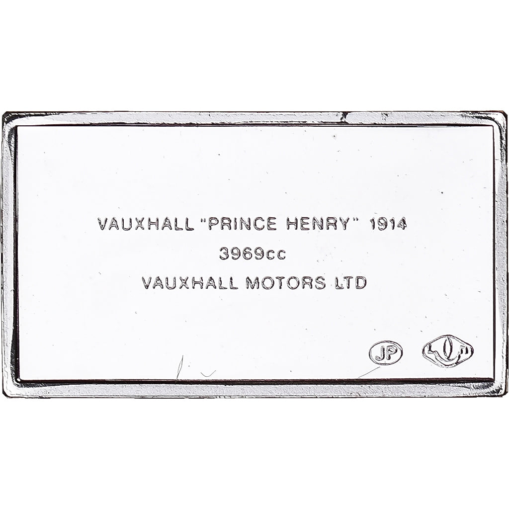 France, Médaille, Célèbres Automobiles du Monde, VAUXHALL 1914, SPL, Argent