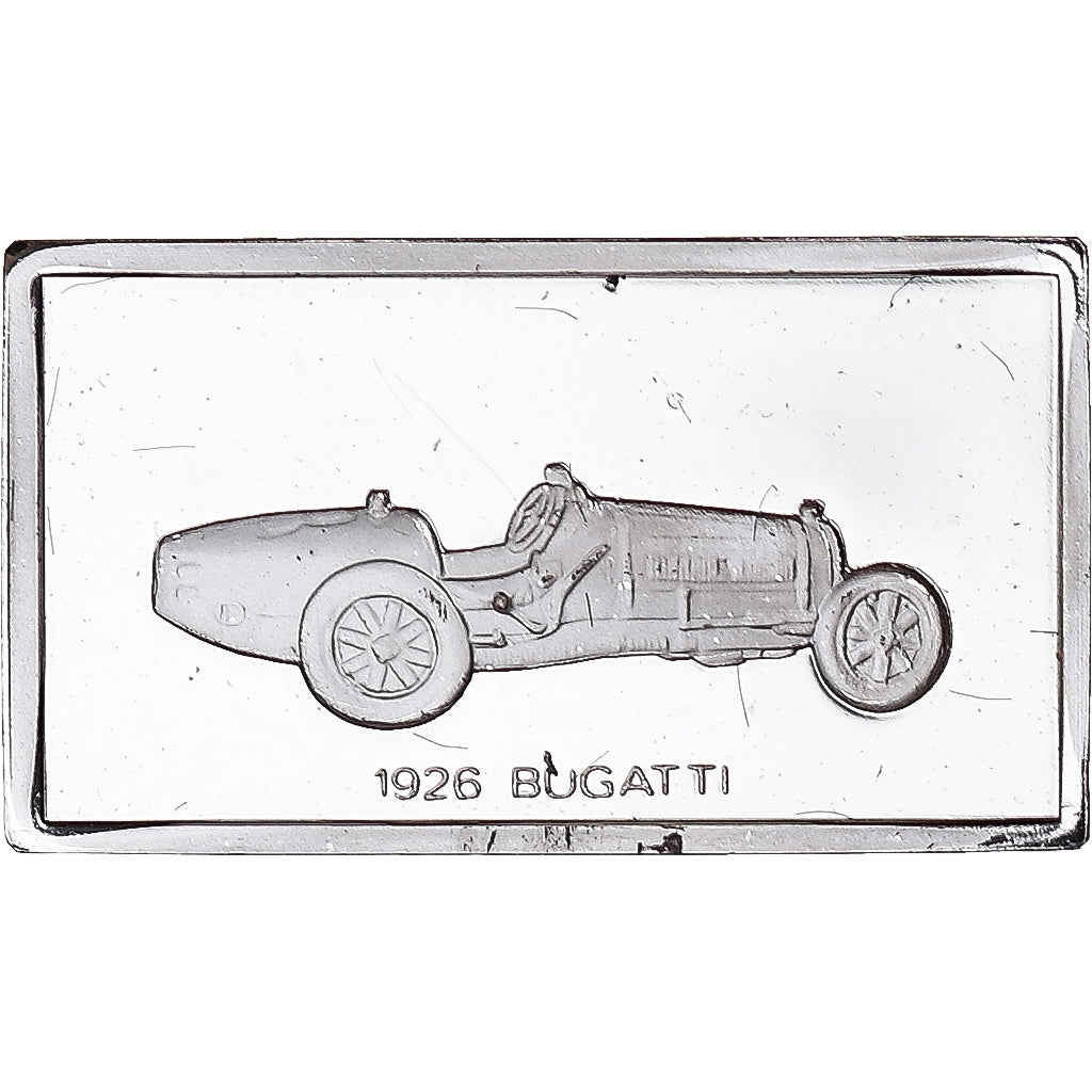 France, Medal, Célèbres Automobiles du Monde, BUGATTI 1926, MS(63), Silver