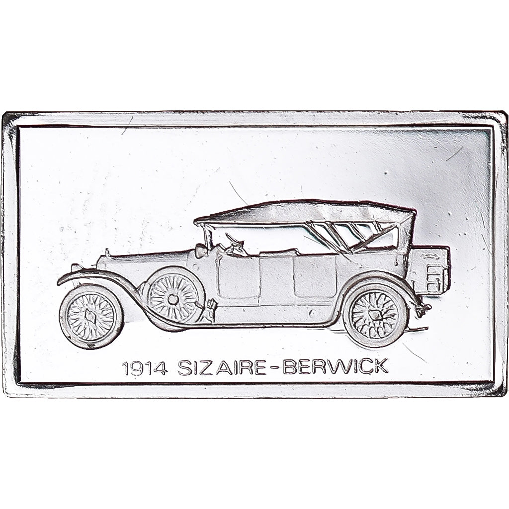 France, Médaille, Célèbres Automobiles du Monde, SIZAIRE-BERWICK 1914, SPL