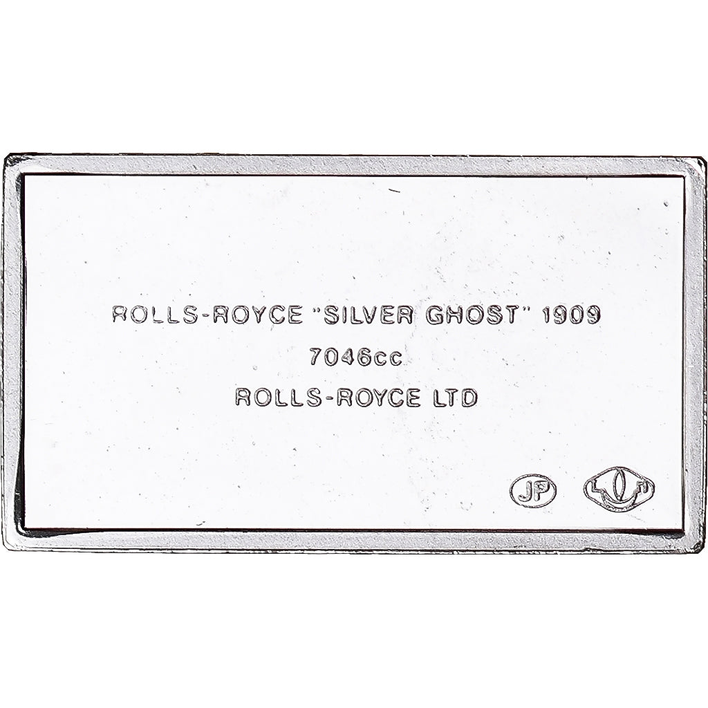 Francia, medalla, Célèbres Automobiles du Monde, ROLLS ROYCE 1909, SC, Plata