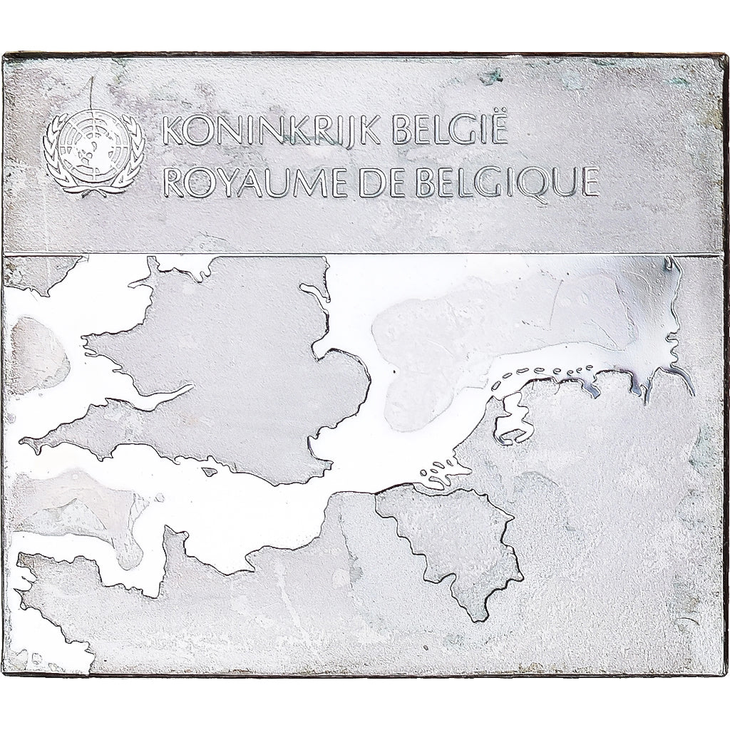 France, Médaille, Les Drapeaux des Nations-Unies, ROYAUME DE BELGIQUE, SUP+