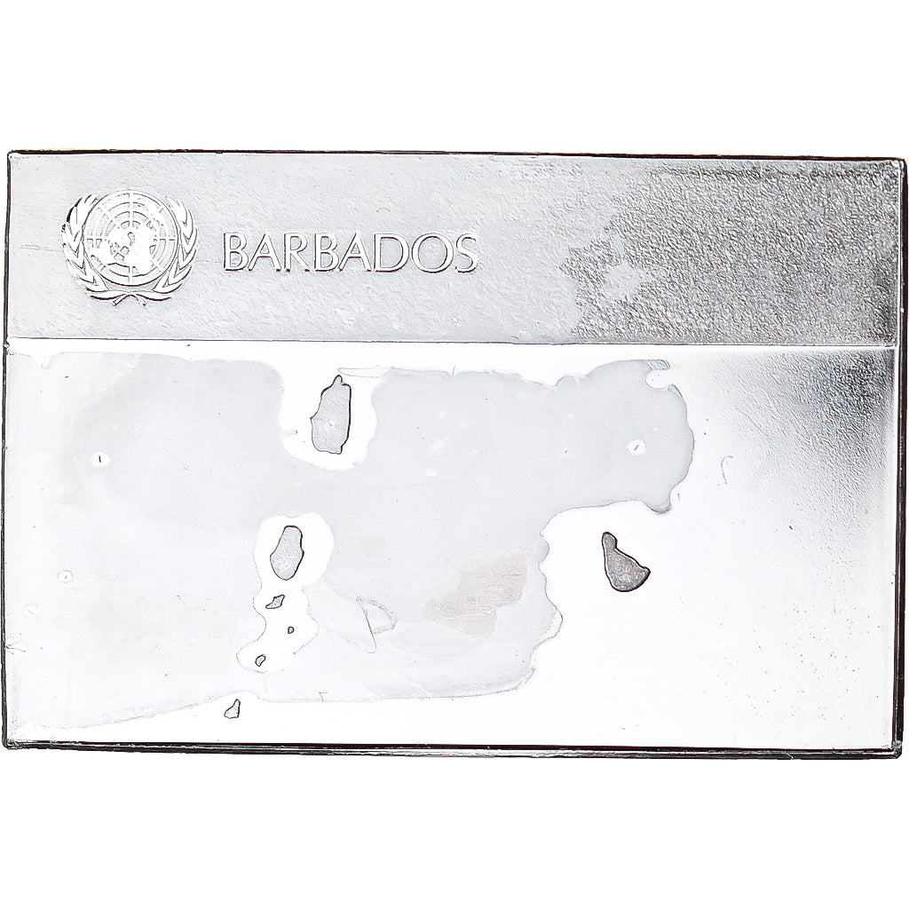 Francia, medalla, Les Drapeaux des Nations-Unies, BARBADE, EBC+, Plata