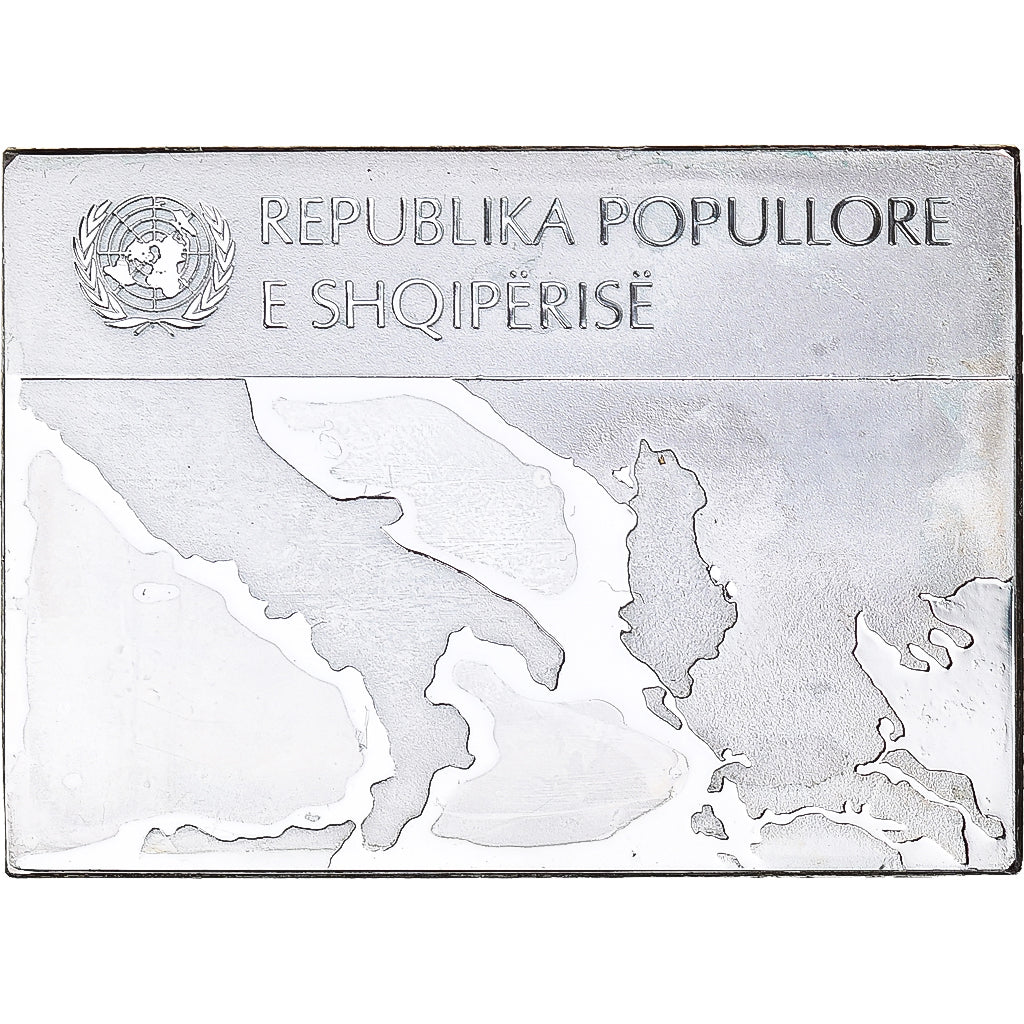France, Médaille, Les Drapeaux des Nations-Unies, ALBANIE, SUP+, Argent