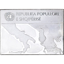 France, Médaille, Les Drapeaux des Nations-Unies, ALBANIE, SUP+, Argent