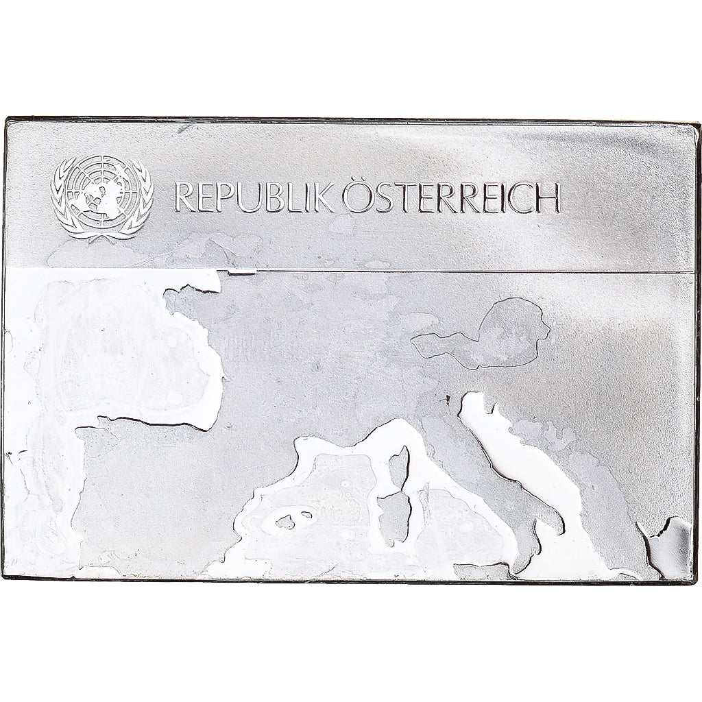 Francia, medalla, Les Drapeaux des Nations-Unies, AUTRICHE, EBC+, Plata