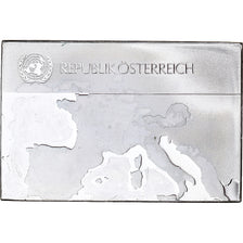 France, Medal, Les Drapeaux des Nations-Unies, AUTRICHE, MS(60-62), Silver