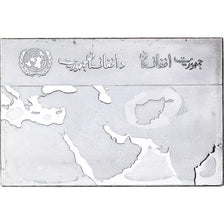 France, Médaille, Les Drapeaux des Nations-Unies, AFGHANISTAN, SUP+, Argent