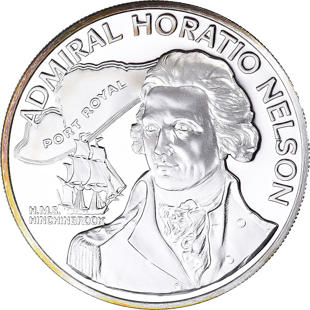 Münze, Jamaica, Elizabeth II, 10 Dollars, 1976, Franklin Mint, USA, STGL