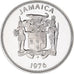 Moeda, Jamaica, Elizabeth II, 20 Cents, 1976, Franklin Mint, USA, MS(65-70)